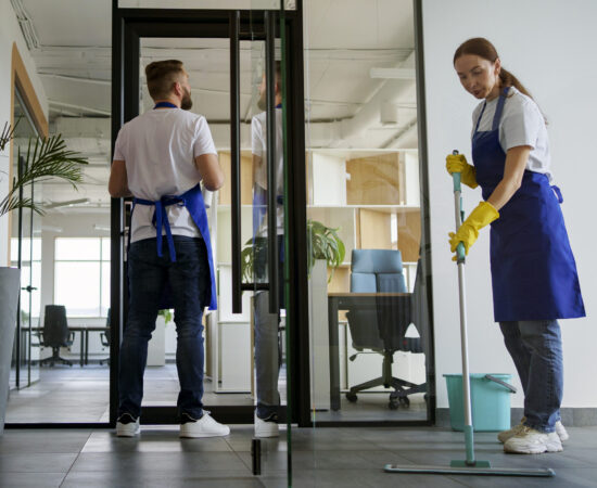 professional cleaning service-people-working-together-office